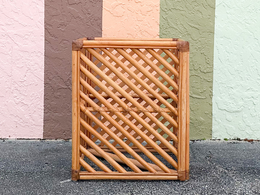 Old Florida Rattan Game Table