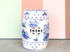 Kips Bay Show House Blue and White Pagoda Garden Seat