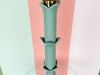 Seafoam Roche Style Floor Lamp