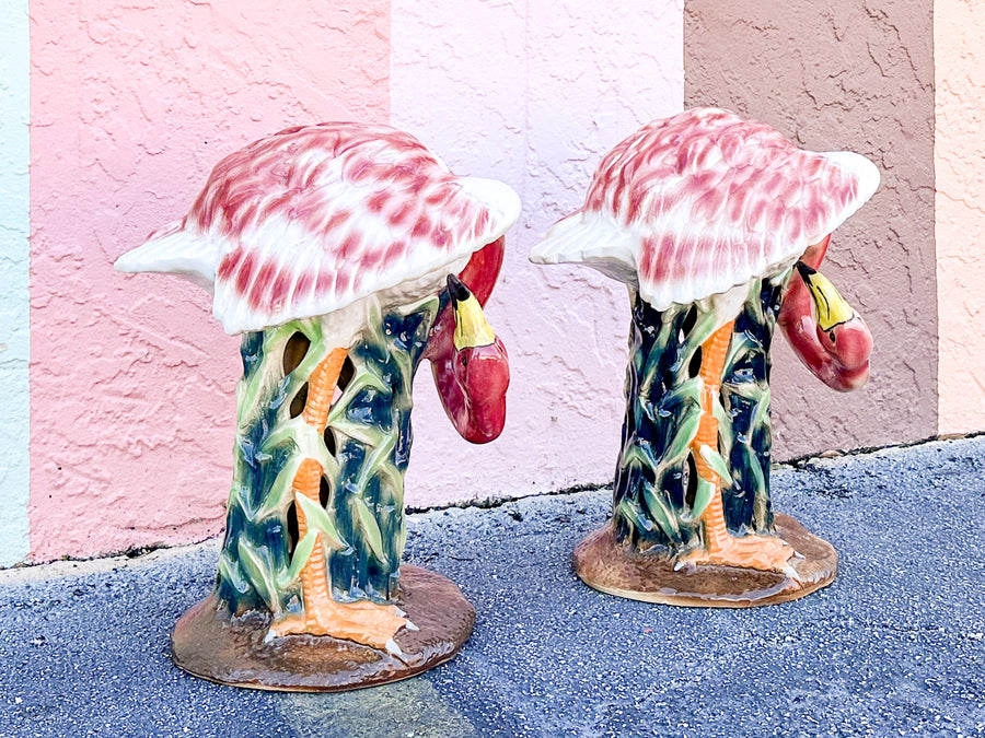 Pair of Large Fab Pink Flamingos