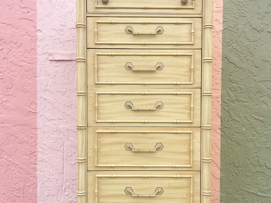 Thomasville Faux Bamboo Lingerie Chest
