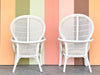 Pair of Whimsical Balloon Back Chairs