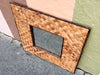 Woven and Bamboo Square  Mirror