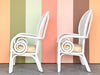 Pair of Whimsical Balloon Back Chairs