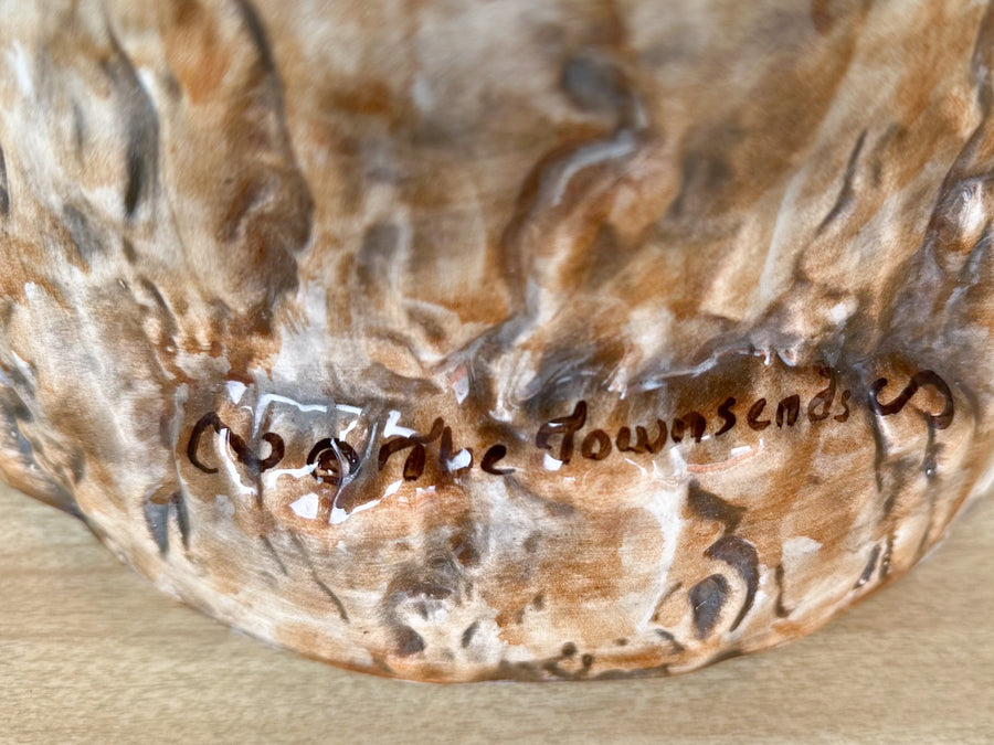 Large Old Florida Pelican Signed Townsends