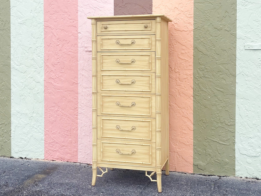 Thomasville Faux Bamboo Lingerie Chest