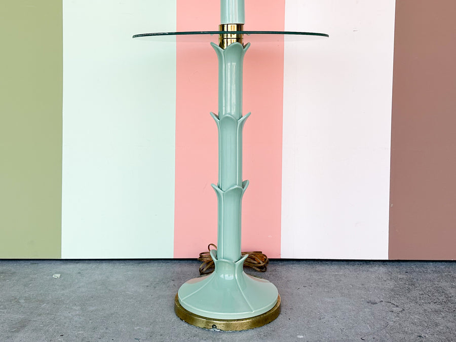 Seafoam Roche Style Floor Lamp
