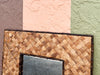 Woven and Bamboo Square  Mirror