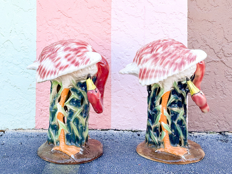 Pair of Large Fab Pink Flamingos