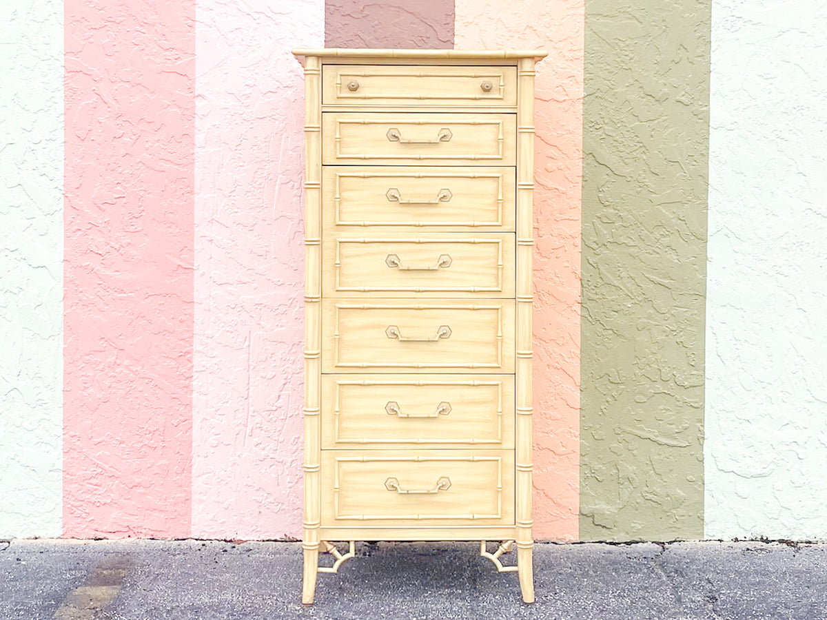 Thomasville Faux Bamboo Lingerie Chest