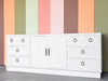 Faux Bamboo Omega Credenza