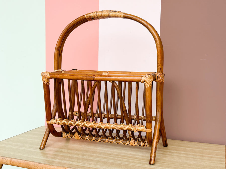 Rattan Magazine Rack
