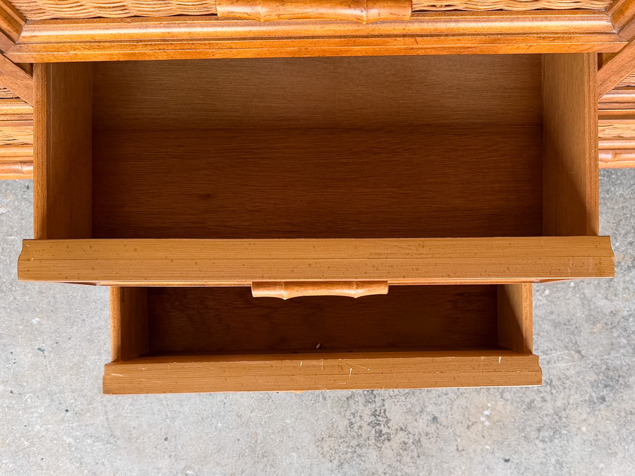 Island Style Faux Bamboo and Rattan Dresser