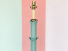 Seafoam Roche Style Floor Lamp