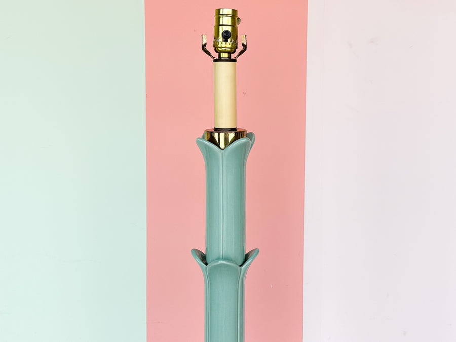 Seafoam Roche Style Floor Lamp