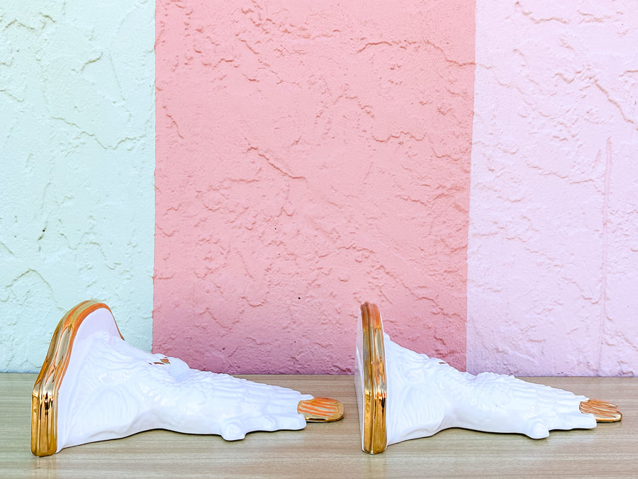 Pair of Cockatoo Wall Shelves