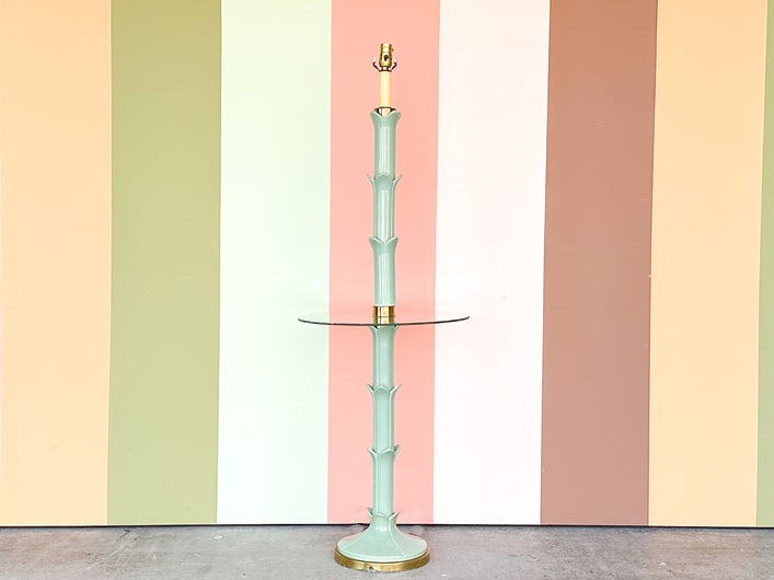 Seafoam Roche Style Floor Lamp