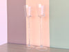 Pair of Tall Glass Votive Holders
