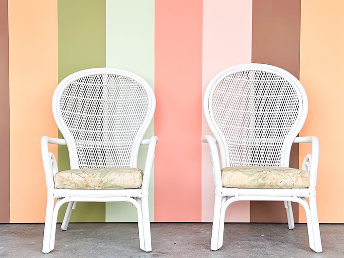 Pair of Whimsical Balloon Back Chairs