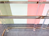 Charles Hollis Jones Style Lucite and Brass Console