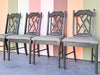 Set of Four Faux Bamboo Dining Chairs