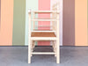 Charming Wood and Rush Spindle Bench