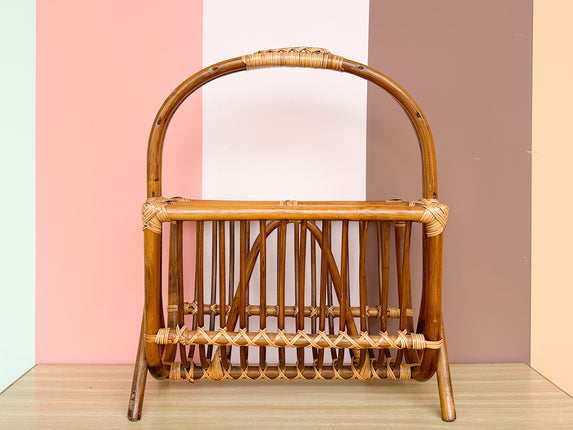 Rattan Magazine Rack