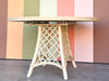 Ficks Reed Rattan Lattice Dining Table with Leaf
