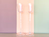 Pair of Tall Glass Votive Holders
