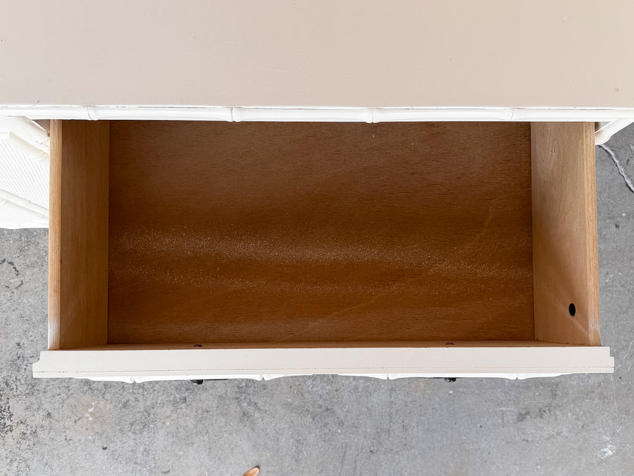Faux Bamboo Omega Credenza