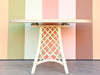 Ficks Reed Rattan Lattice Dining Table with Leaf