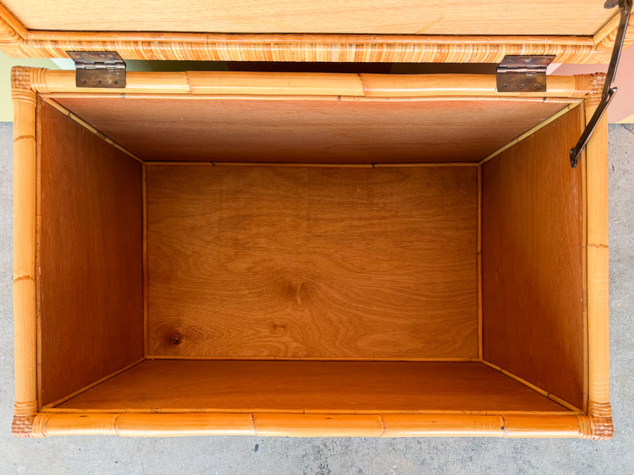Woven Rattan Storage Chest