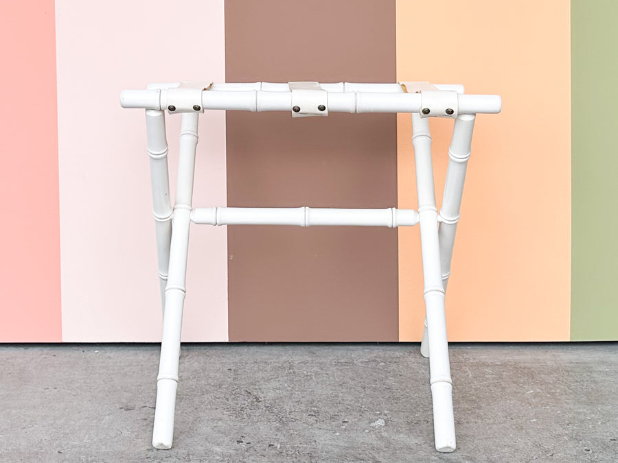 Faux Bamboo Luggage Rack