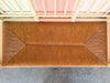 Charming Wood and Rush Spindle Bench