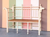 Charming Wood and Rush Spindle Bench