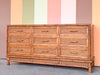 Island Style Faux Bamboo and Rattan Dresser