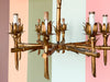 Regency Style Faux Bamboo Chandelier