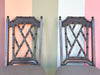 Set of Four Faux Bamboo Dining Chairs