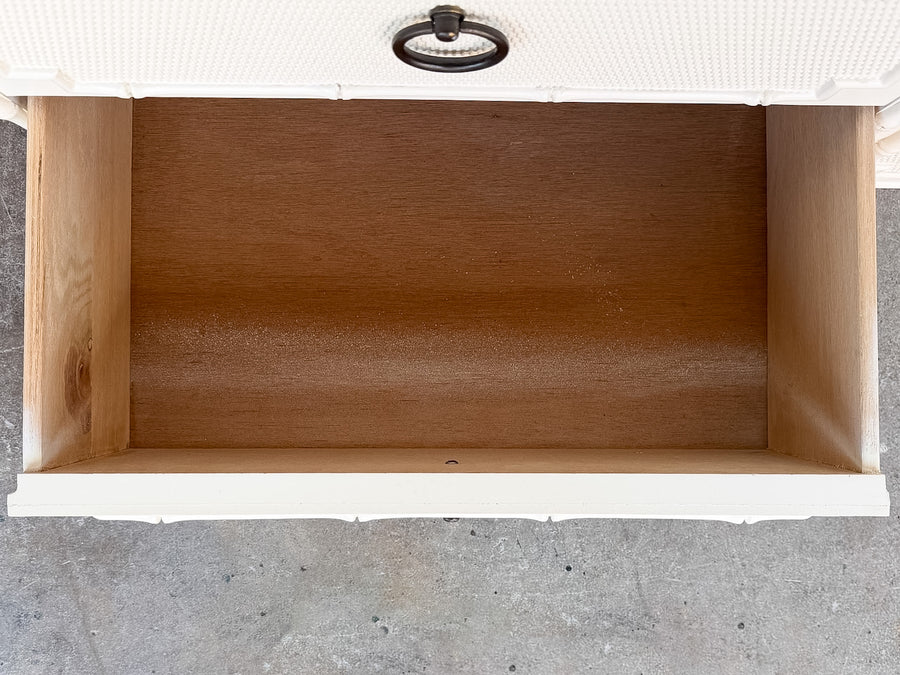 Faux Bamboo Omega Credenza