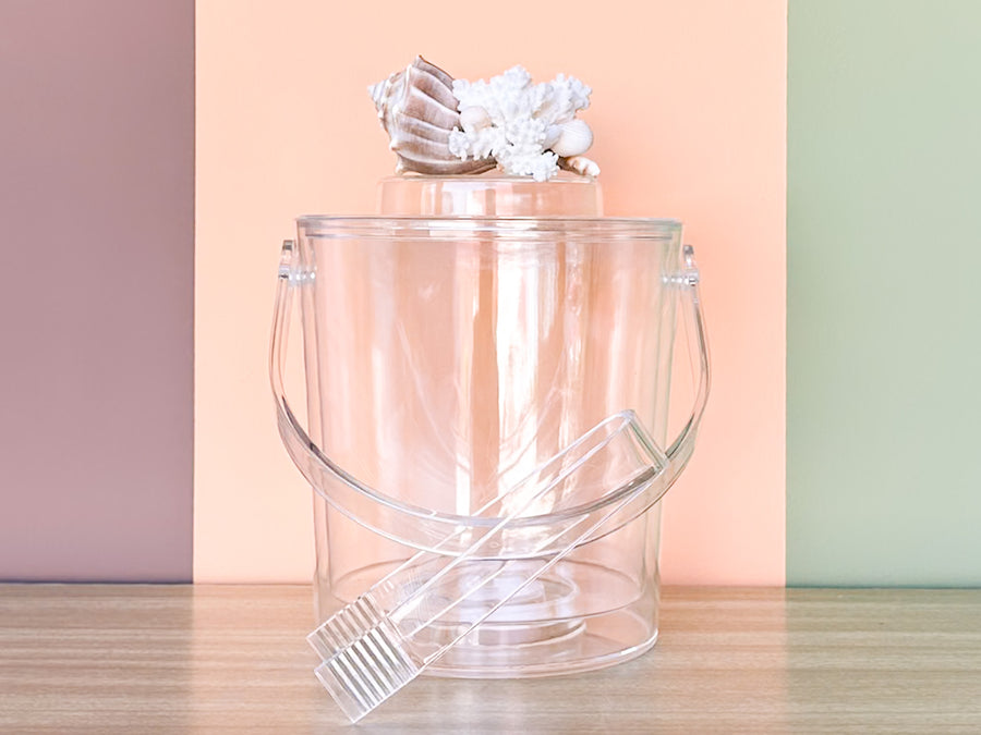 Lucite Shell Ice Bucket