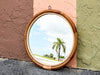 Petite Round Rattan Mirror