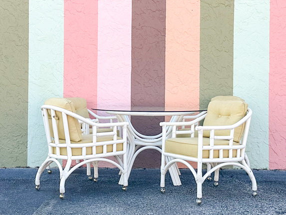 Old Florida Rattan Dining Set