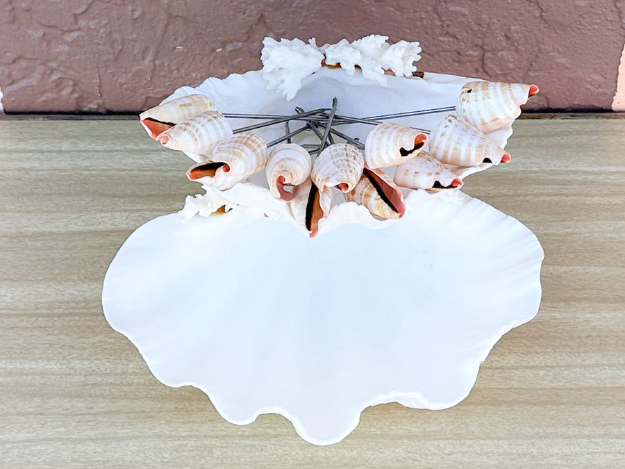 Seashell and Lucite Serving Set