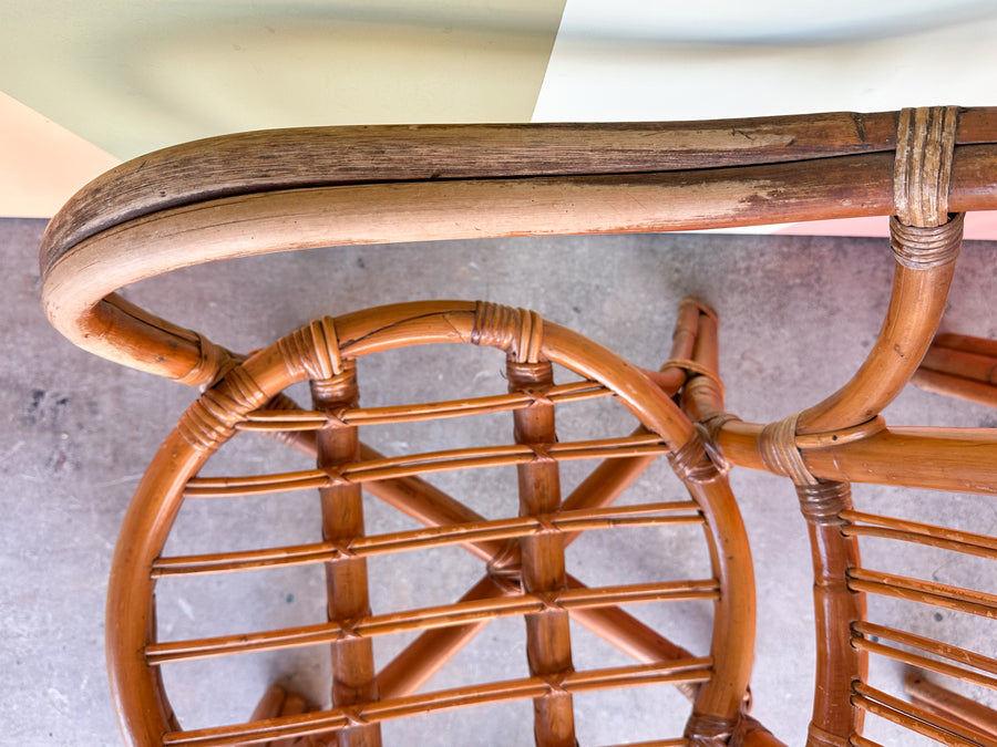 Pair of Cute Rattan Arm Chairs