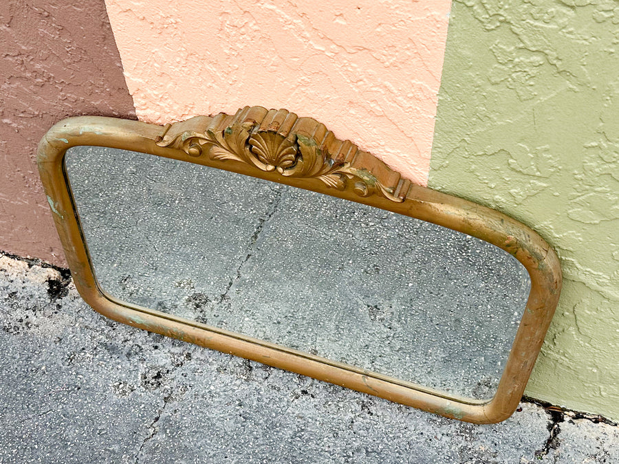 Regency Shell Motif Wood Mirror