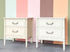 Pair of Faux Bamboo Nightstands