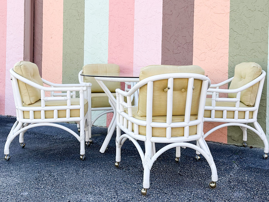 Old Florida Rattan Dining Set