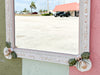 Pink and Green Tropical Shell Mirror