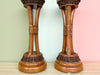 Pair of Island Style Rattan Lamps