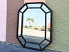 Faux Bamboo Octagon Mirror